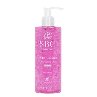 Image of SBC Skincare Hydra Collagen Moisturising Gel 300ml Anti Ageing Oil Free Lightweight Face And Body Moisturiser Lotion