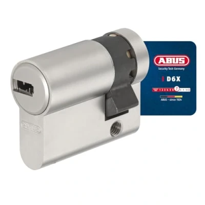 Image of ABUS Profile Cylinder Lock D6XNP 10/30 B/SB with Keycard and 5 Keys, 482946