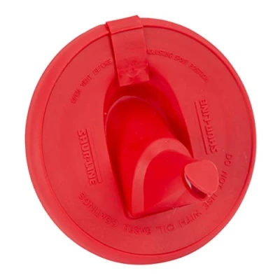 Image of Shur Line 2007061 Red Silicone Mess Free Store and Pour Collapsible Paint Can Lid