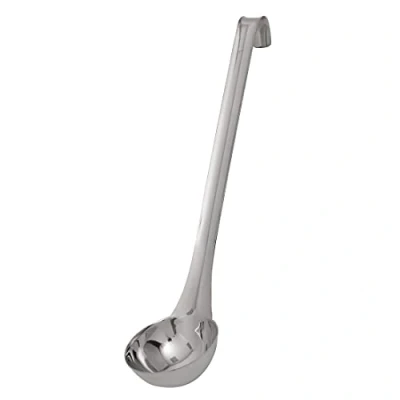 Image of Vogue 12993 Plain Ladle 122ml 305mm Stainless Steel Kitchen Cooking Serving Utensil, Silver