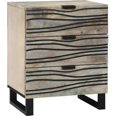Image of Bedside Tables with Drawer White and Black 50 x 33 60 cm Vidaxl