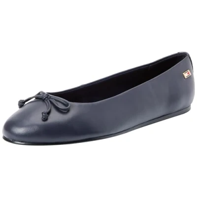 Image of Tommy Hilfiger Essential CHIC Ballet pumps, Women&#039;s, Size: 3.5, Space blue Leather