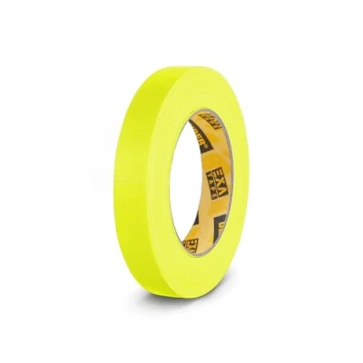 Image of Adam Hall Accessories 58064 NYEL Gaffer Tapes Neon Yellow 19mm x 25m