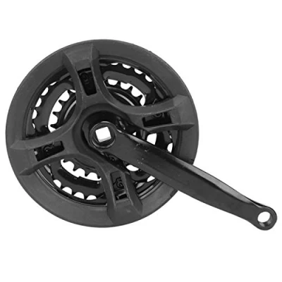 Image of ASHATA High Carbon Steel Crank Set, Strength for 21/24/27 Speed Mountain Bike