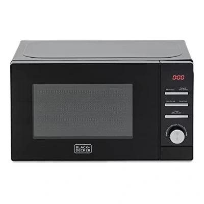 Image of BLACK+DECKER BXMZ24040GB Digital Microwave, 20 Litre, 800W with 95 Minute Timer, Black