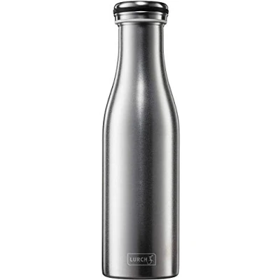 Image of Lurch 240229 Insulated Flask for Hot and Cold Drinks Made of Double Walled Sandblasted Stainless Steel 0.5 L