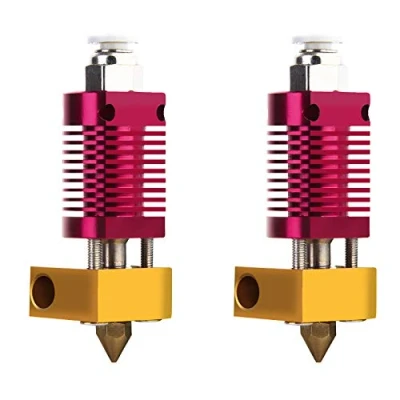 Image of 3D Printer Hotend, Creality Assembled Extruder Hotend Kit with Brass Nozzle for Ender 3 Pro 2 CR10 CR10S