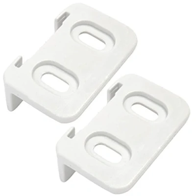 Image of Spares2go Sliding Hinge Door Guide Slider Brackets for Stoves Fridge Freezer (Pack of 2)
