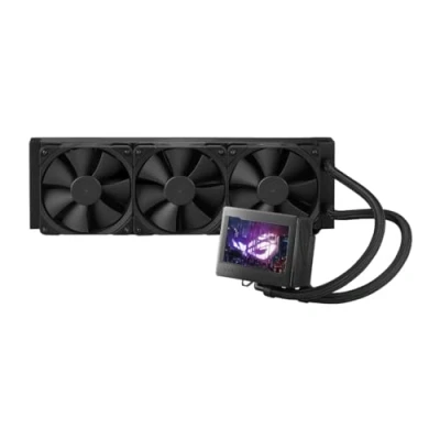 Image of ASUS ROG Ryujin III 360 All in one Liquid CPU Cooler with 360mm Radiator. Asetek 8th gen Pump, 3X Noctua industrialPPC 120mm Fans, 3.5 Color LCD