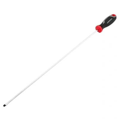 Image of Draper Slotted Soft Grip Screwdriver, SL5.5 x 450mm 13395 Magnetic Tip, CRV Blade