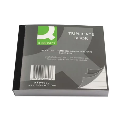 Image of Triplicate Book 102x127mm KF04097 Q connect