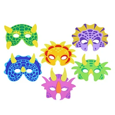 Image of LOKIPA Dinosaur Foam Masks For Kids,12Packs