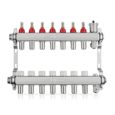 Image of John Guest Underfloor 7 Port Manifold Stainless Steel JGUFHMAN7/3