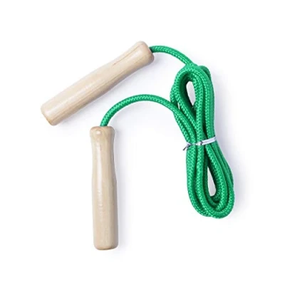 Image of eBuyGB Colourful Skipping Rope Childrens, Adults Fitness, Speed, Conditioning &amp; Fat Loss for Boxing, Home Gym Workouts, HIIT, Interval Training Outdoor Exercise (Green)