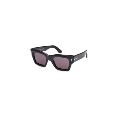 Image of Tom Ford Sunglasses, Size: 50, Glossy black smoke gray