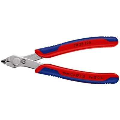 Image of Knipex Electronic Super Knips® with multi component grips 125 mm (self service card/blister) 78 23 SB