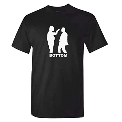 Image of Mens Bottom Eye Poke Tshirt Black Rik Mayall British TV Series (XX Large)