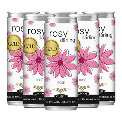 Image of Rosy Darling Award winning Rose from Cloof Wine Estate 6 x 250ml cans