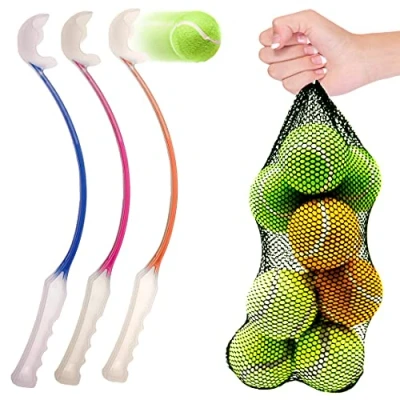 Image of 46cm Long Dog Ball Launcher for Dogs with 10 Balls Toys Thrower Tennis Strong Grip Pick Up Throw