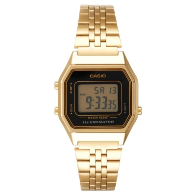 Image of Casio Digital watch goldcoloured/black, Women&#039;s, Size: One Size, Gold coloured/black