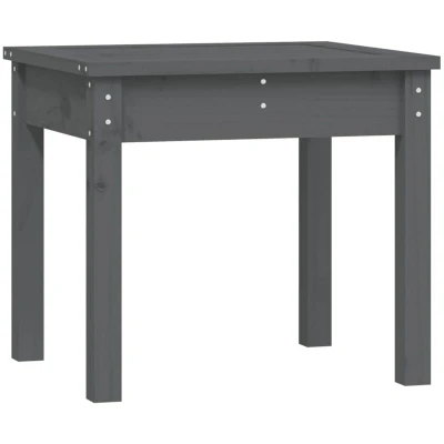 Image of vidaXL Garden Bench Grey 50x44x45 cm Solid Wood Pine