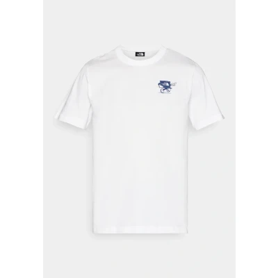 Image of The North Face Cartoon LOGO Relaxed TEE Print Tshirt, Men&#039;s, Size: Small, White