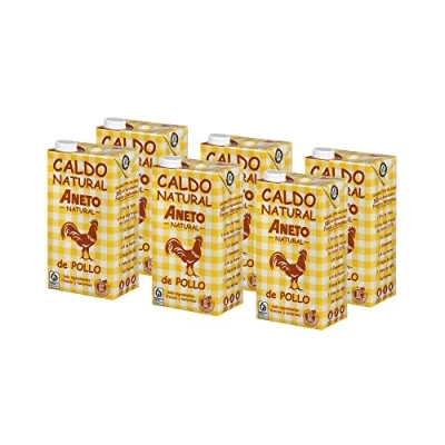 Image of Aneto 100% Natural Chicken Broth 1L (6 Pack)