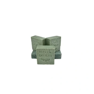 Image of Soap Bar Organic Natural Vegan Traditional Handmade Antique Effective For Skin Irritation Absolutely No Chemicals, Pure Soap. (Pack of 5 Tea Tree)