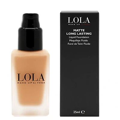Image of Lola Make Up Flawless Matte Long Lasting Liquid Foundation, Tan, Full Coverage, Buildable, Lasting, Vegan, No.B45 Tan