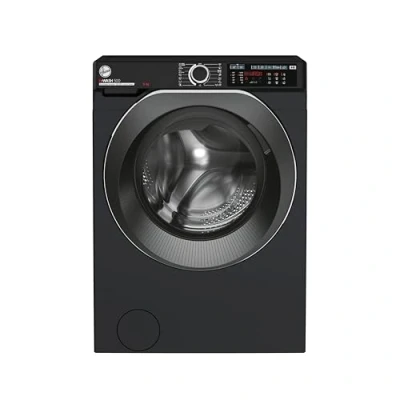 Image of Hoover H Wash 500 HW411AMBCB Freestanding Washing Machine, Large Capacity, 11 kg, 1400rpm, Black, Decibel rating: 50, EU Acoustic Class: A