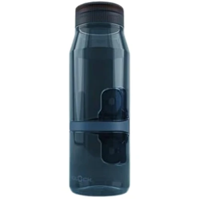 Image of Fidlock Water Bottle Transparent 700 ml with Bike Base Twist Set, Timeless Design, Robust Tritan Material, Ultra Strong Hold, Large Drinking Opening