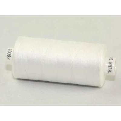Image of Coats Moon Polyester Sewing Thread 1000m Natural per Pack of 10