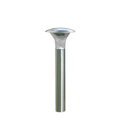Image of Lindby solar LED ground spike light Jolin, 66 cm, stainless steel