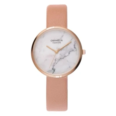 Image of Orphelia Women&#039;s Analogue Quartz Watch with Leather Strap OF711905 Pink