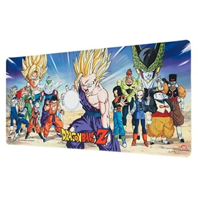 Image of Grupo Erik Dragon Ball Z Cell Saga XXL Mouse Mat Desk Pad 31.5&quot; x 13.78&quot; Non Slip Rubber Base Pad, Gaming Keyboard Manga