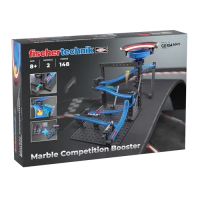 Image of fischertechnik Marble Competition Booster 571897 Run Extension with Funnel from 8 Years Blue