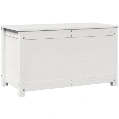 Image of vidaXL Storage Box White 80x40x45.5 cm Solid Wood Pine