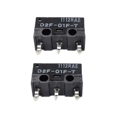 Image of 2/10PCS Mouse Microswitch 10Million Clicks 3Pins Japan Gray D2F 01F T Limit Switches Original Micro 10 Million 0.75N