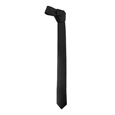 Image of WickedFun® ADULT GANGSTER FANCY DRESS COSTUME ACCESSORY GATSBY 20s 1920s MAFIA AL CAPONE (Black Tie)