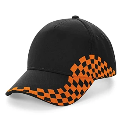 Image of Beechfield B159 Grand Prix Cap Black/Orange