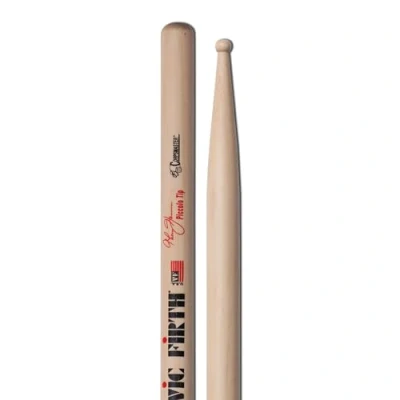 Image of Vic FIrth Corpsmaster® Signature Series Snare Drumsticks Thom Hannum Piccolo Wood Tip