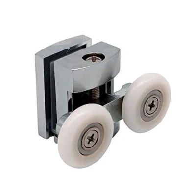 Image of Shower Door Wheels 20mm, 23mm or 25mm Uppers Lowers Double Twin Rollers Runners ROLL009 (Upper Wheel, 25mm)
