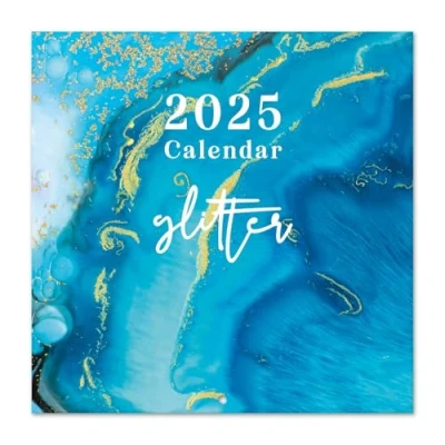 Image of Grupo Erik Wall Calendar 2025 Glitter 12&quot; x Square 2025, Planner Family Cute Gifts
