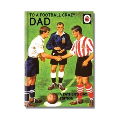 Image of LADYBIRD Official Father&#039;s Day Card to Dad, Fathers for Football Card, Sport Dad Football, Climate Pledge Friendly