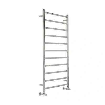 Image of Milano Esk Chrome Flat Ladder Style Stainless Steel Heated Towel Rail 1200mm x 600mm