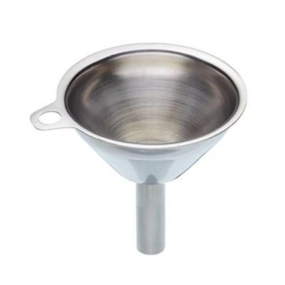 Image of KitchenCraft Hip Flask Funnel, Stainless Steel, 5.5 cm