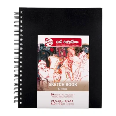 Image of Talens Art Creation Spiral Sketchbook 80 Sheets, 21.5 cm x 28