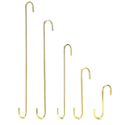 Image of Metal S Shaped Hooks,Heavy Duty Hanger Hooks,S Hooks for Hanging Pot, Pan, Cups, Plants, Bags, Jeans, Towels,10CM,20CM,30CM,40CM,50CM(10 Piece)