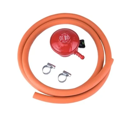 Image of Fire Mountain 27mm Clip on Gas Regulator Propane For Bottle Connector, Hose Included, 37mb, Regulator, Use with Barbecues, Patio Heaters and Pits