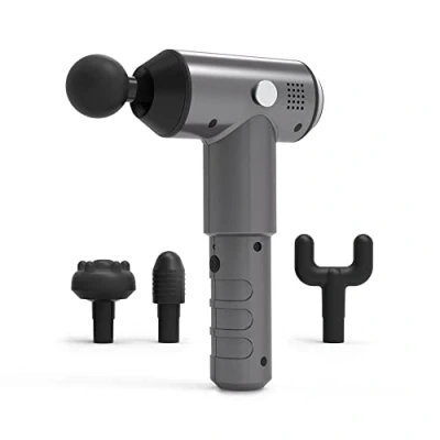 Image of Medisana MG 500 Pro Massage Gun with 4 Heads and 3 Powerful Vibration Levels, Self for Shoulder, Chest, Back Other Body Regions Storage Bag